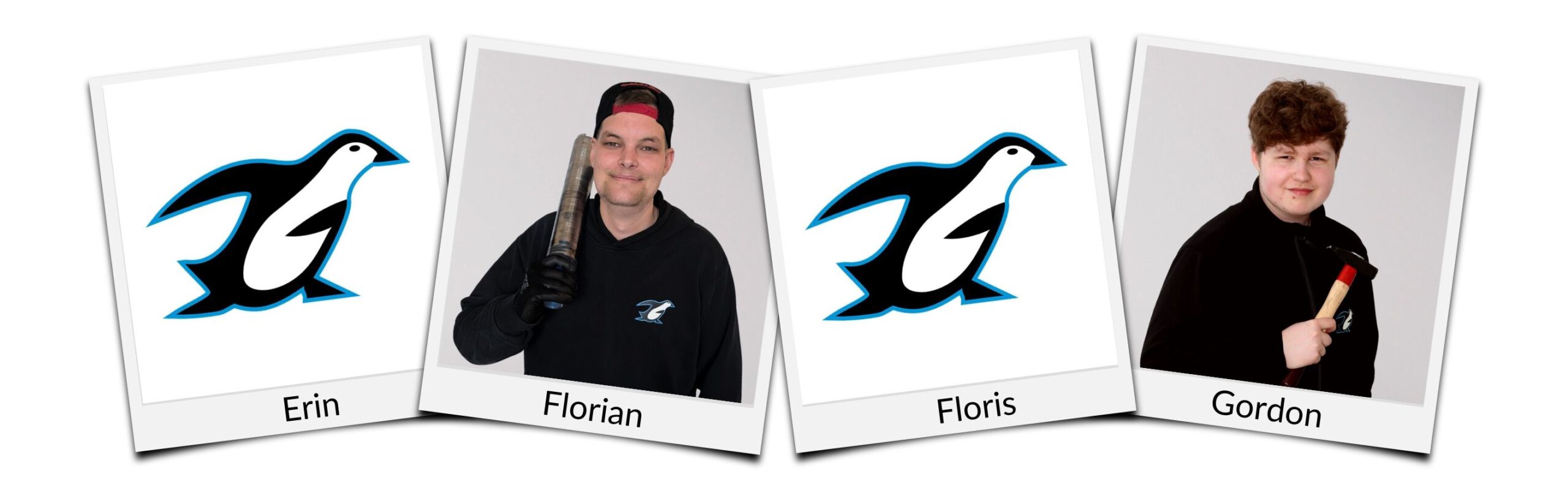 Unser Team aus Meistern, Mechatronikern und Fachkräften für Kälte- und Klimatechnik und Azubis Unsere Mitarbeiter Erin, Florian, Floris und Gordon